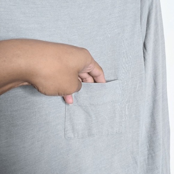 Raquel Allegra Fitted Long Sleeve Shirt Dress Grey 1 S - Picture 4 of 8